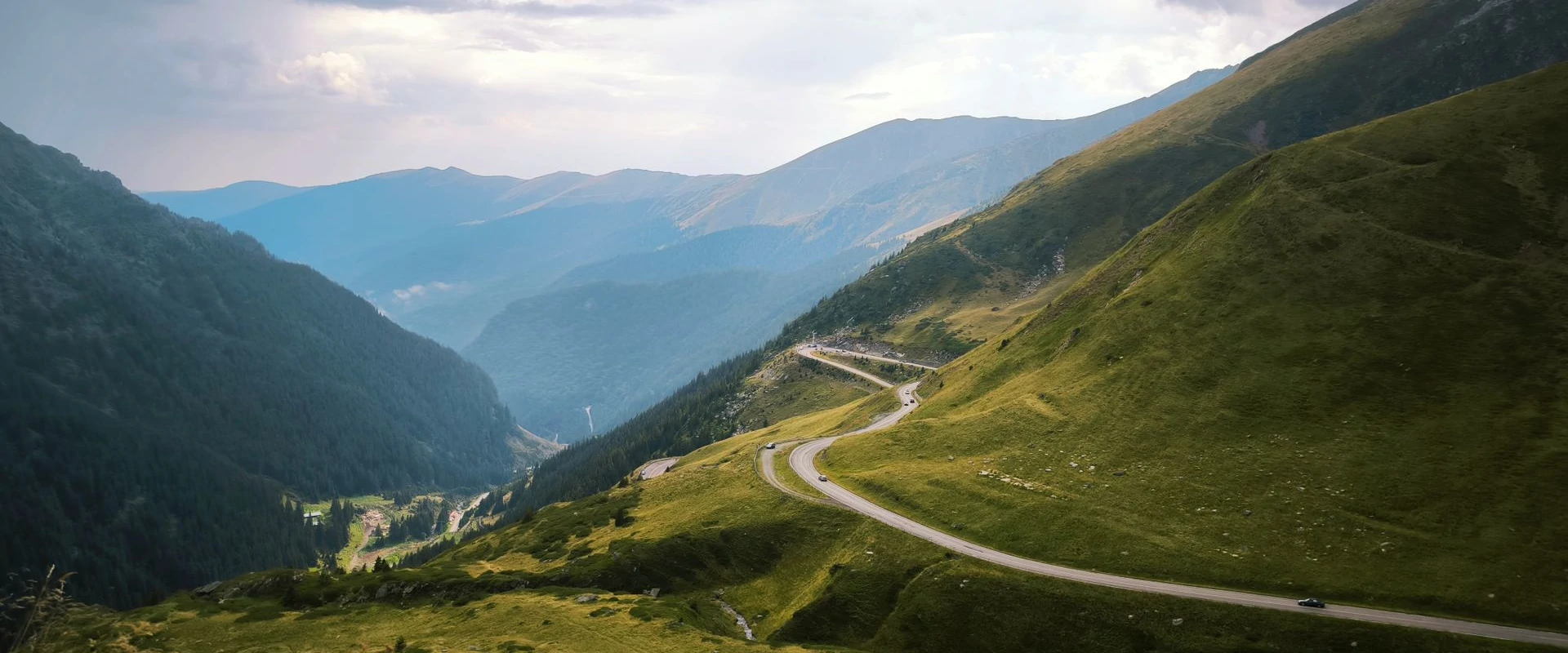 Winding mountain road