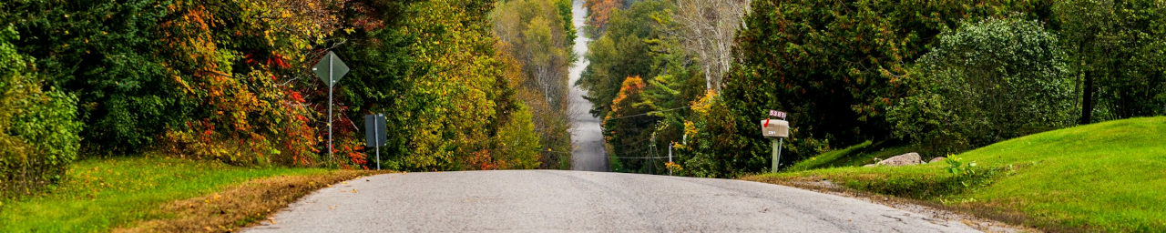 Driving roads in Indiana