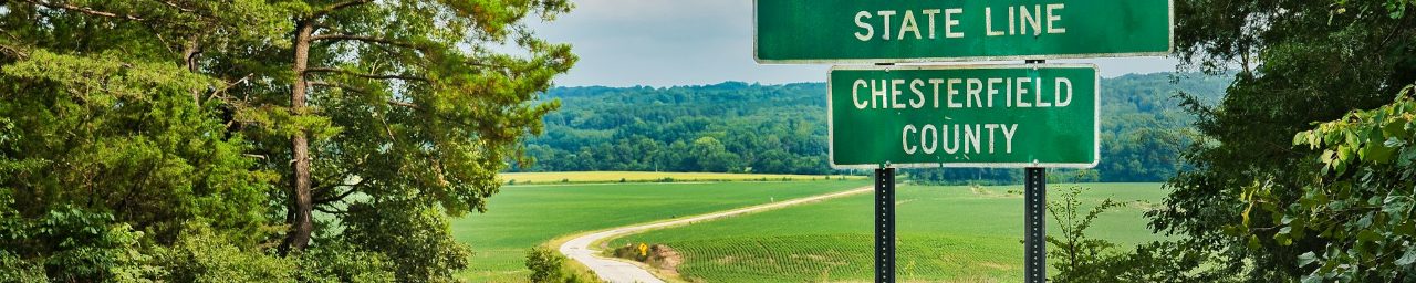 Driving roads in South Carolina
