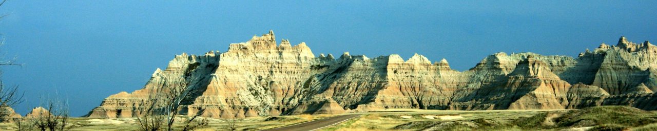 Driving roads in South Dakota