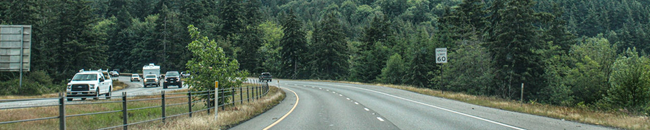Driving roads in Washington